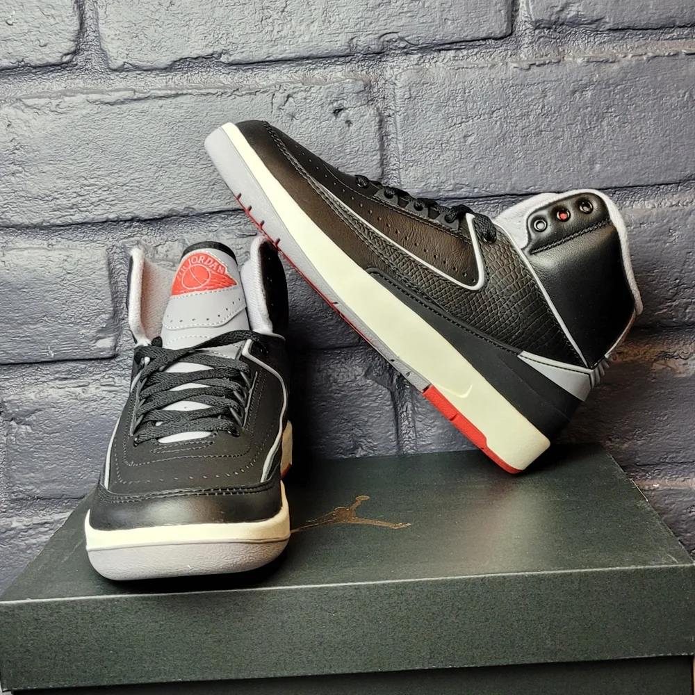 Nike Air Jordan 2 Retro Black Cement Mens & GS DR8884-001 New Size 6